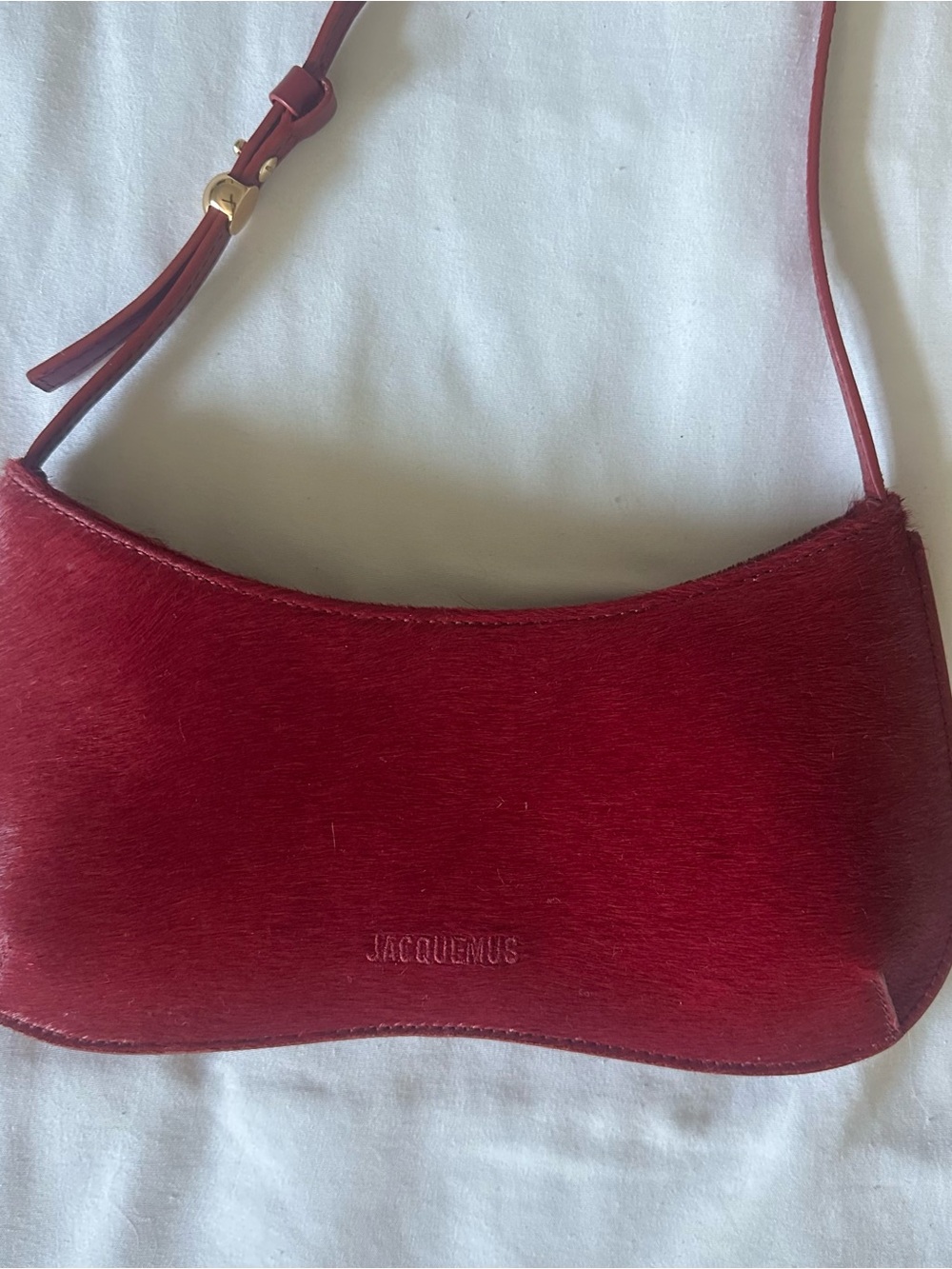 Jacquemus Le Bisou Genuine Calf Hair Shoulder Bag - Picture 2 of 7